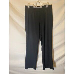 Womens  XL Leggings Heavyweight Dress Pants Stretch 16 Black elastic Waist Goth